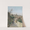 Blick auf die Salzburger Altstadt von der Nonnbergstiege by Hans Wilt