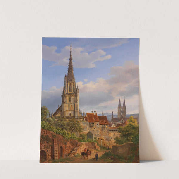 Blick auf Esslingen am Neckar by Heinrich Adam