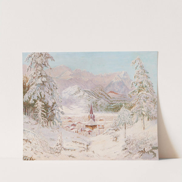 Blick auf Garmisch-Partenkirchen by Eduard Kasparides