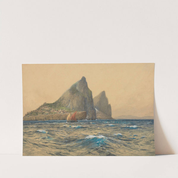 Blick auf Gibraltar von Bord der &#039;Hohenzollern&#039; by Hans Bohrdt