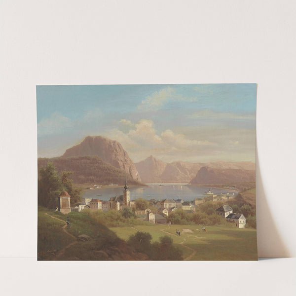 Blick auf Gmunden by Ferdinand Lepie