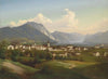 Blick auf Gmunden mit Schloss Orth