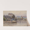 Blick auf Grein an der Donau by Fritz Lach