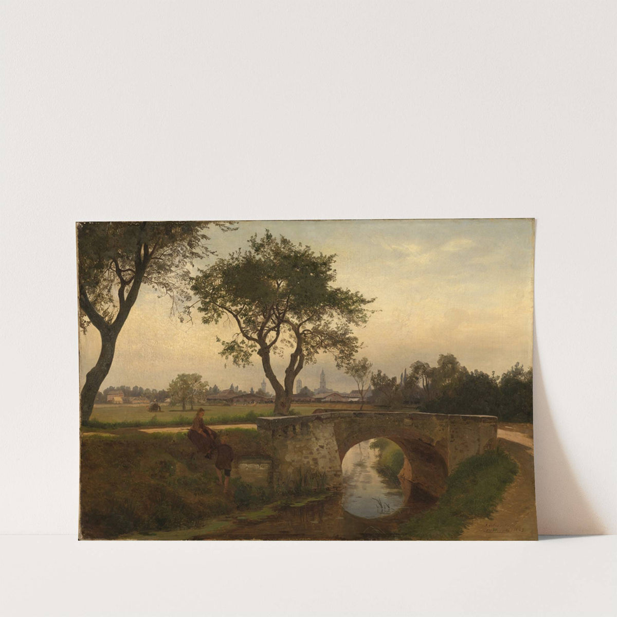 Blick auf Karlsruhe von Süden by Gustav Osterroht