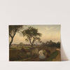 Blick auf Karlsruhe von Süden by Gustav Osterroht