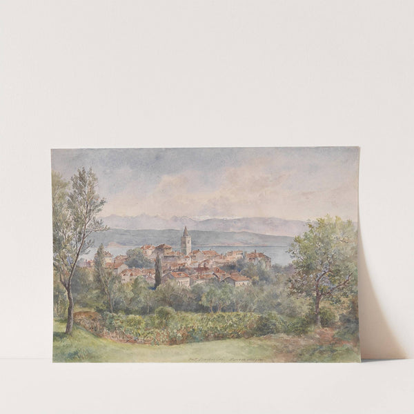 Blick auf Lovran by Gustav Barbarini