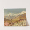 Blick auf Meran im Frühling by Konrad Petrides