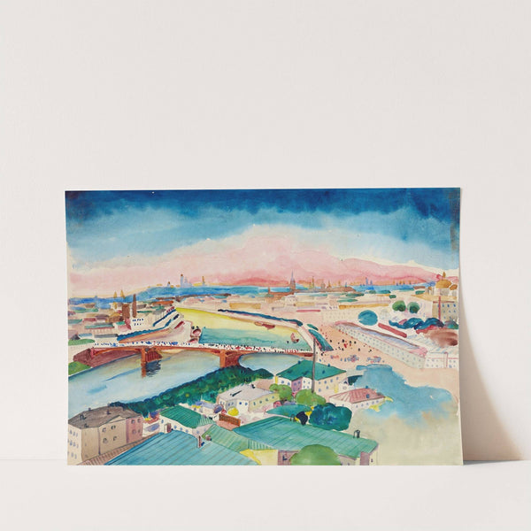 Blick auf Moskau by Wassily Kandinsky