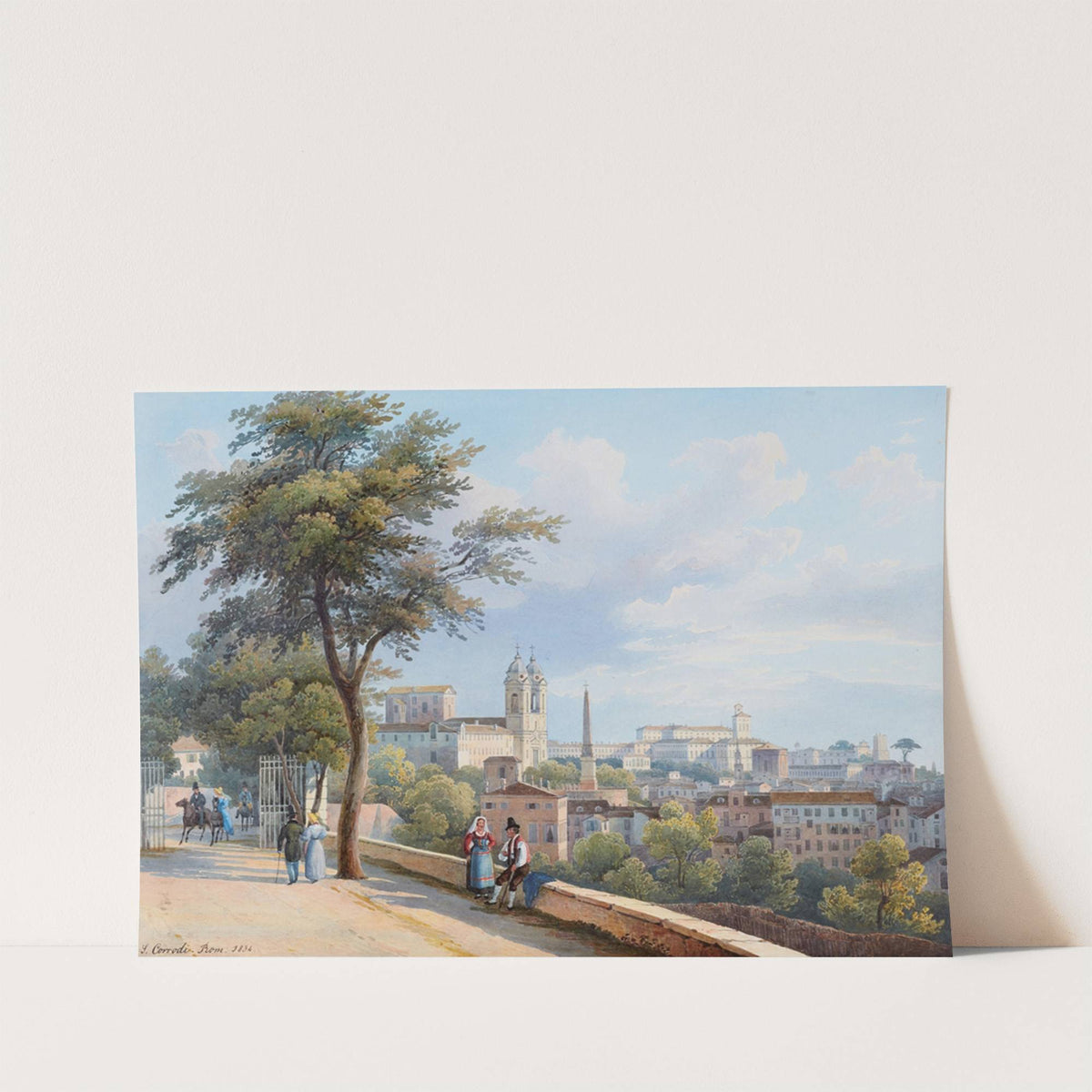 Blick auf Rom (1834) by Salomon Corrodi