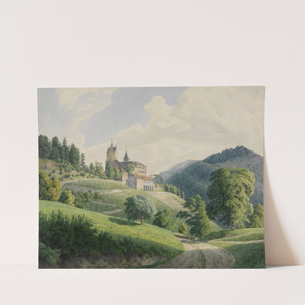 Blick auf Schloß Eberstein by Carl Ludwig Frommel