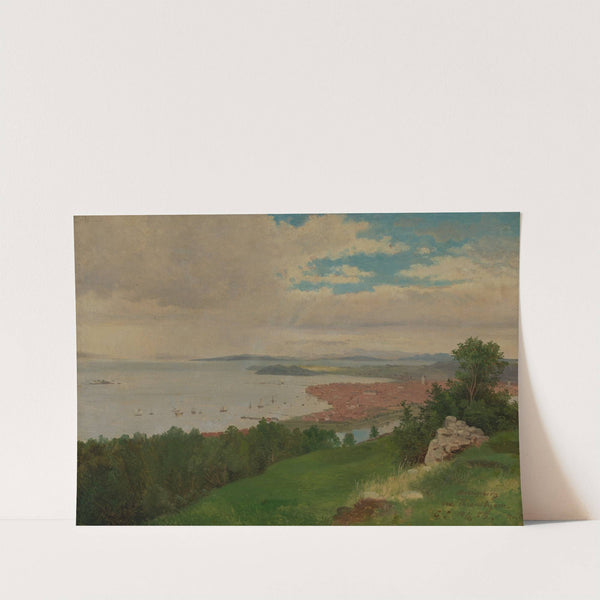 Blick auf Trondhjem by Georg Eduard Otto Saal
