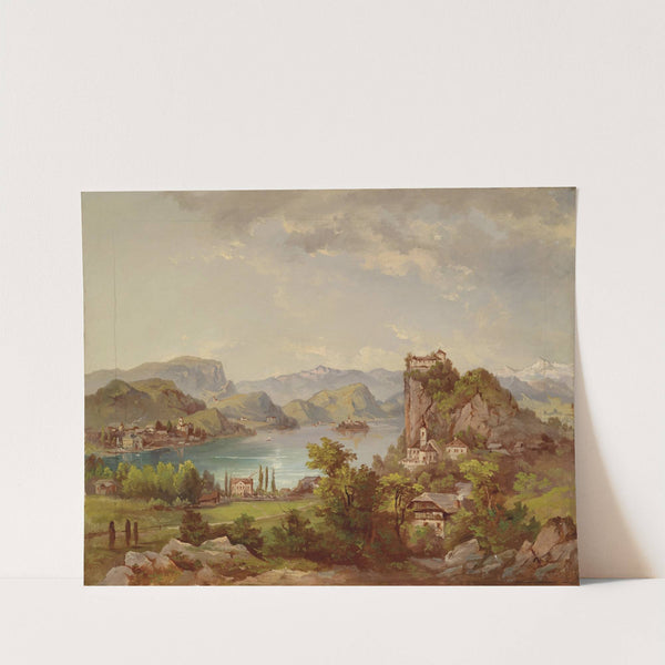 Blick auf Veldes by Jakob Canciani