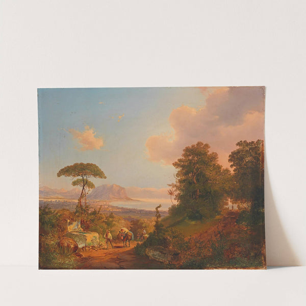 Blick In Die Bucht Von Palermo by Carl Schweninger