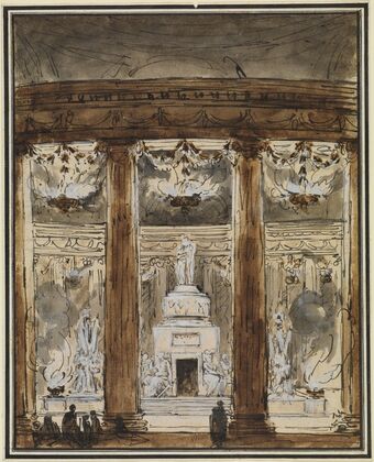 Blick in ein Mausoleum