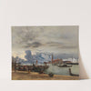 Blick nach San Giorgio Maggiore von der Mole in Venedig (After 1864) by Rudolf von Alt