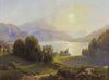 Blick über einen Alpensee (Attersee)