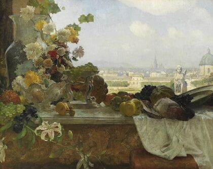 Blick vom Belvedere auf die Innere Stadt (1895)