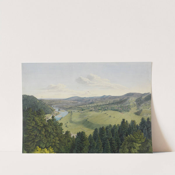 Blick vom Bergfried des Schlosses Eberstein nach Norden by Carl Ludwig Frommel