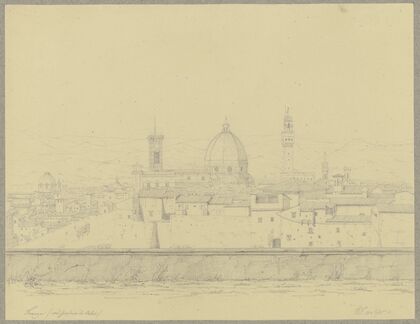 Blick vom Giardino di Boboli auf Florenz