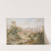 Blick vom Kloster S. Isidoro auf St. Peter in Rom by Joseph Anton Koch