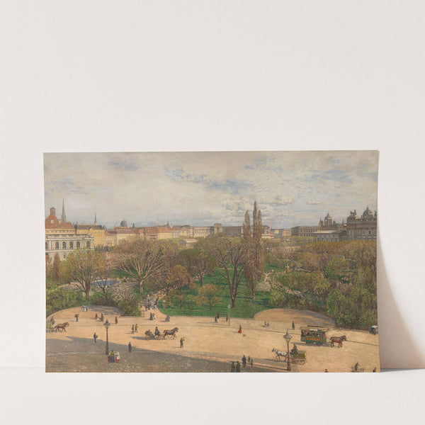 Blick vom Rathaus auf den neuen Trakt der Hofburg und dessen Umgebung (1906) by Maximilian Suppantschitsch