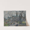 Blick vom Rathausplatz gegen das Rathaus im Frühling (1943) by Oskar Laske