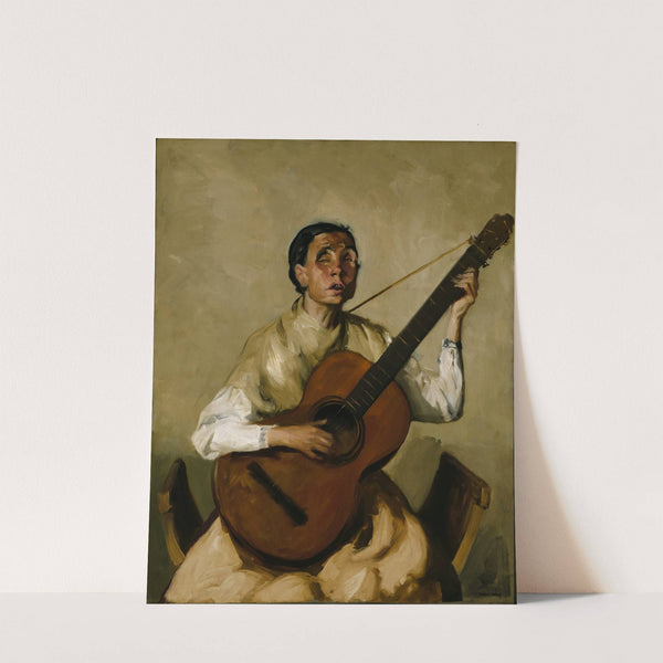 Blind Spanish Singer by Robert Henri