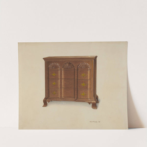 Block Front Chest of Drawers by Alvin M. Gully