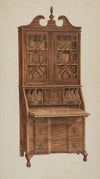 Block-front Secretary (walnut)