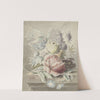 Bloemen op een plint liggende by Anonymous