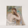 Blonde Braiding Her Hair (1886) by Pierre-Auguste Renoir