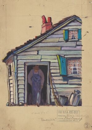 Blood and Thunder: Sketch no. 1 (House Exterior) (1934-1943)