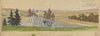 Blood and Thunder: Sketch no. 4 (Picket Fence with Trees and Fields) (1934-1943)