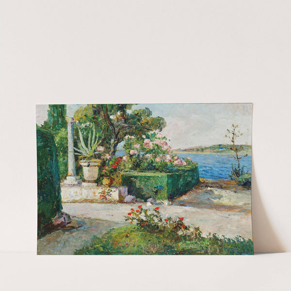 Blooming garden at the coast by Leontine von Littrow