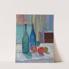 Blue and Green Bottles and Oranges by Spencer Frederick Gore