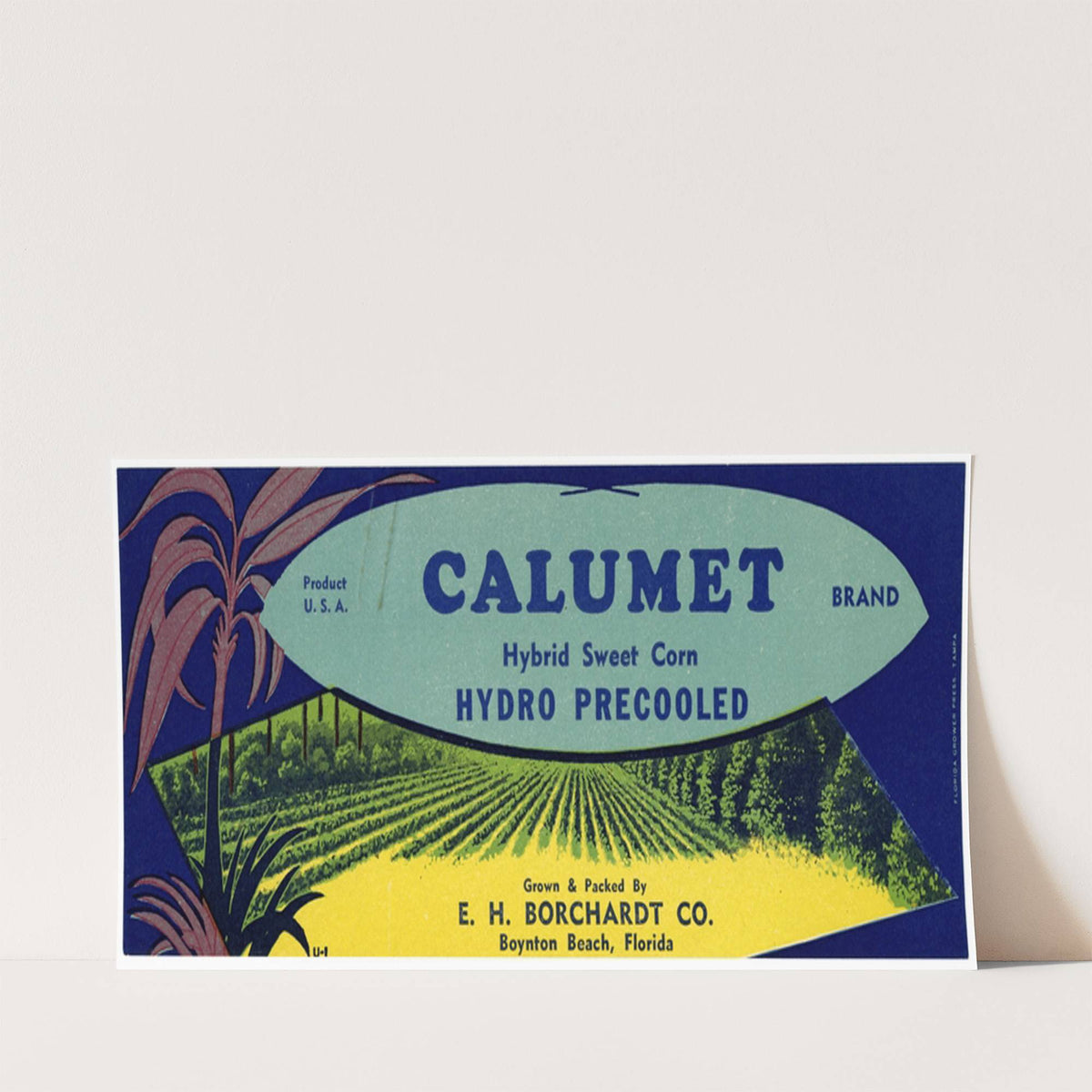 Blue Devil Brand Sweet Corn Label (1930-1950)