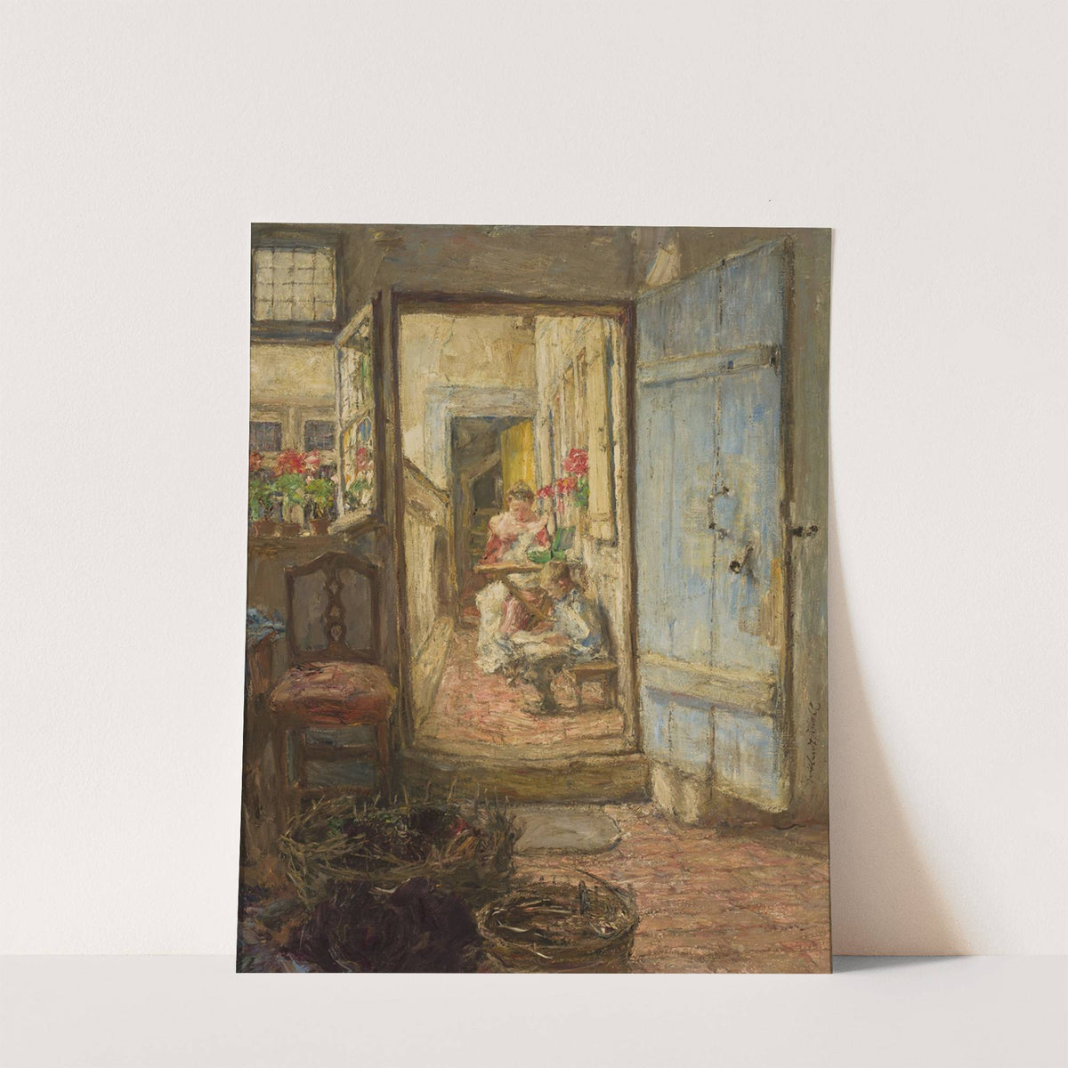 Blue door by Gotthardt Kuehl