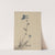 Blue flower blossom and bud at the end of a stalk by Katsushika Hokusai