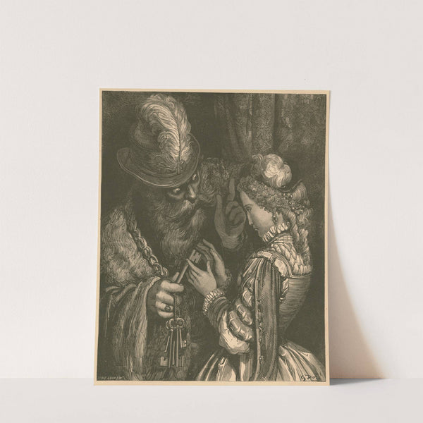 Bluebeard gives Fatima the keys (1871) by Gustave Doré