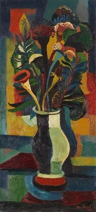 Blumen in einer bauchigen Vase (1937)
