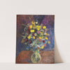 Blumen vor blaugetöntem Grund by Otto Modersohn