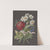 Blumengebinde mit roter Ranunkel (Ranunculus), weißer Tazette (Narcissus tazetta) und blauer Blume mit Postillon by Barbara Regina Dietzsch