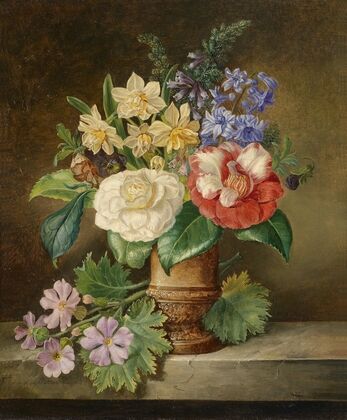 Blumenstillleben mit Narzissen