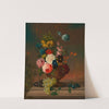 Blumenstillleben mit Obst by Anton Hartinger