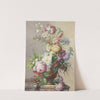 Blumenstrauß In Einer Vase Auf Einem Marmortisch by Oswald Wijnen