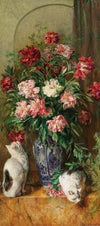 Blumenstück mit Pfingstrrosen