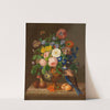 Blumenstück mit Vogel by Johann Georg Seitz