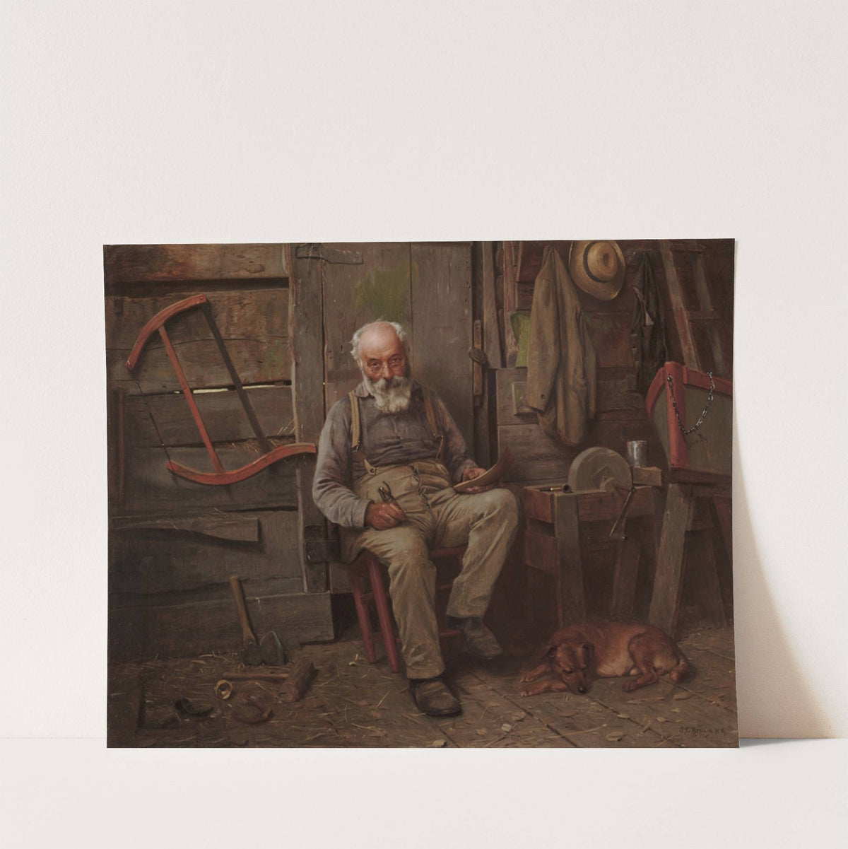 Boat Builder by John George Brown
