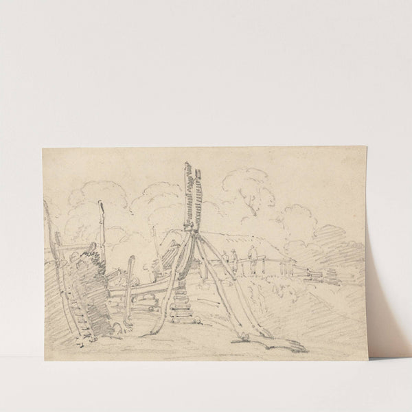 Boat Building by Thomas Girtin