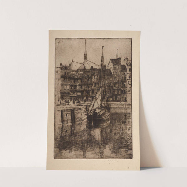 Boat in the harbour of Honfleur (1906) by Józef Pankiewicz